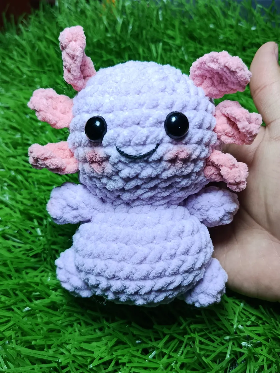 Axolote morado grande