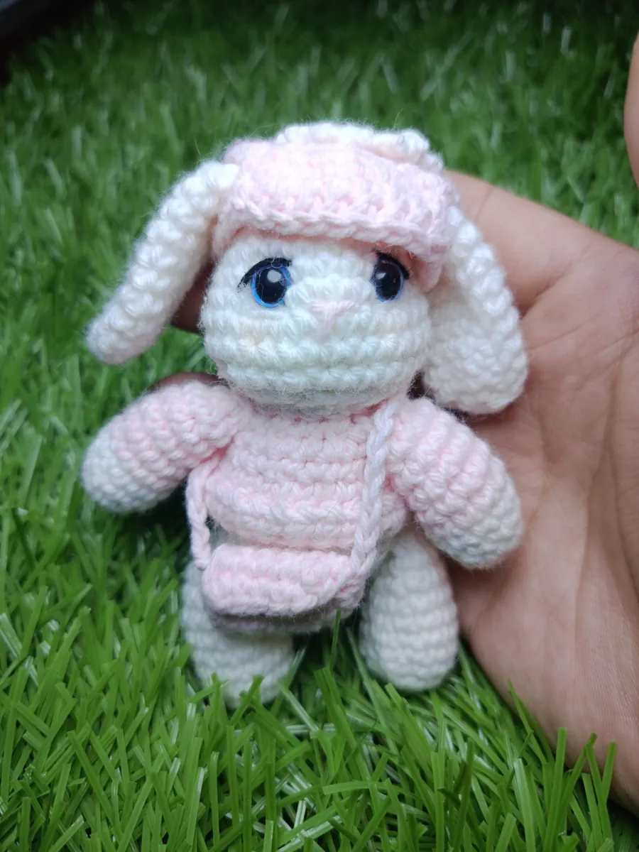 Conejo ropa rosa
